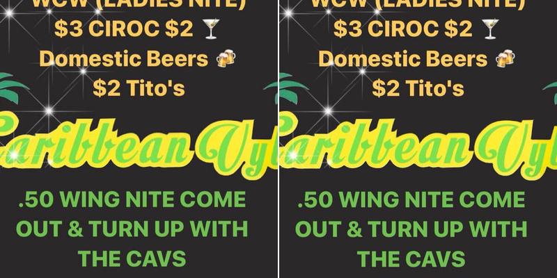 Caribbean Vybz Bar & Grille Menu