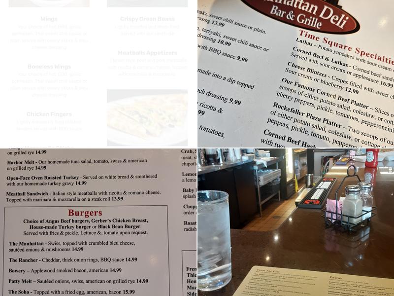 Manhattan Deli Bar & Grille Menu