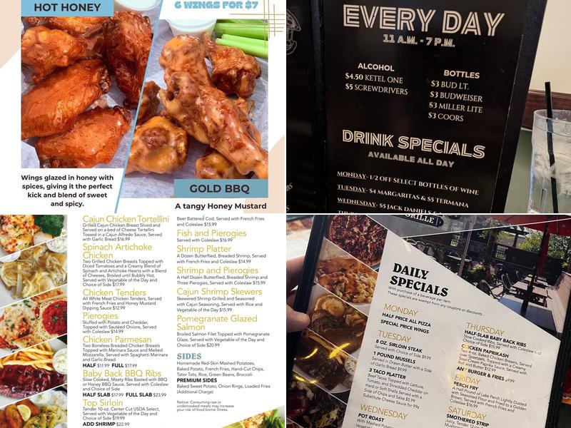 Tony K's Bar & Grille Menu