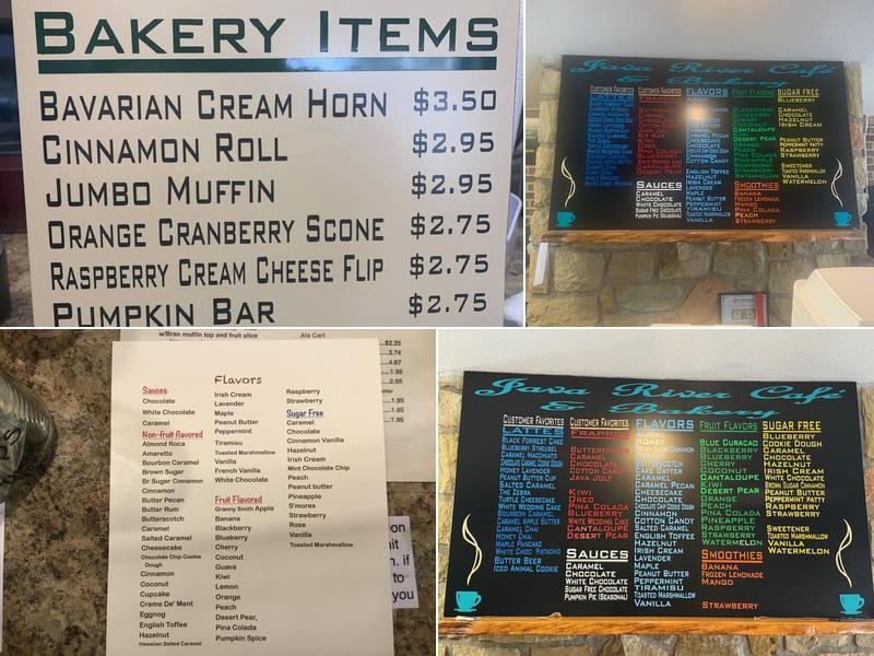 Java River Cafe & Bakery Menu