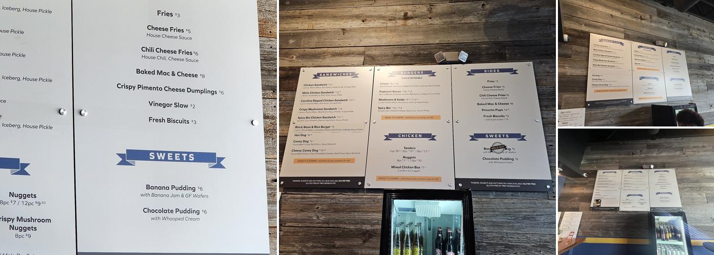 Preston's: A Burger Joint Menu