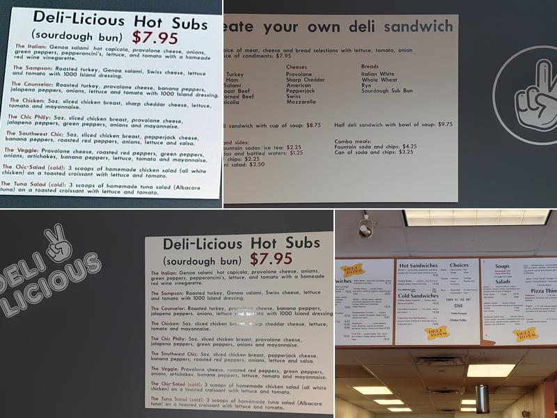 Deli-Licious Menu