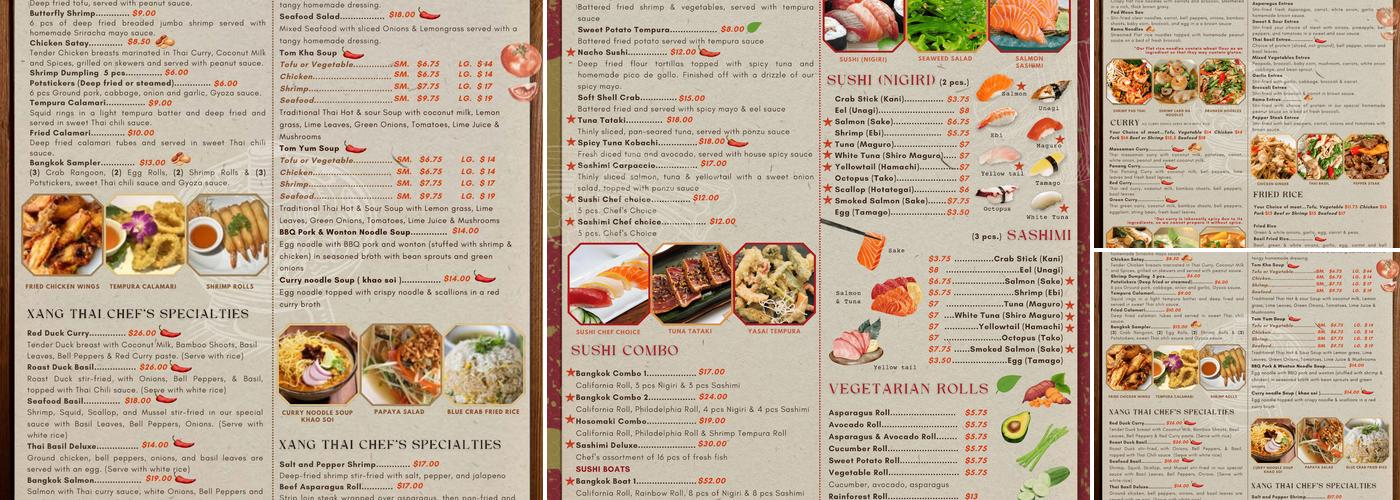 Lovely Thai Restaurant Menu