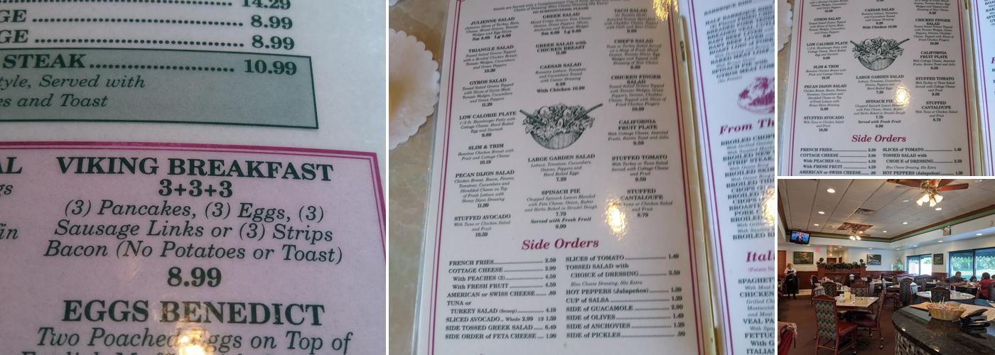 Triangle Restaurant Menu