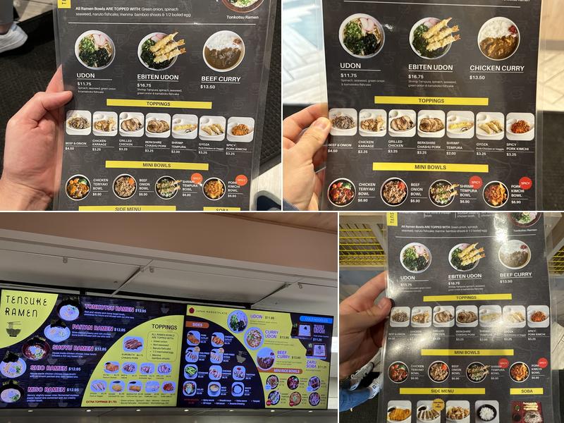 Tensuke Express Menu