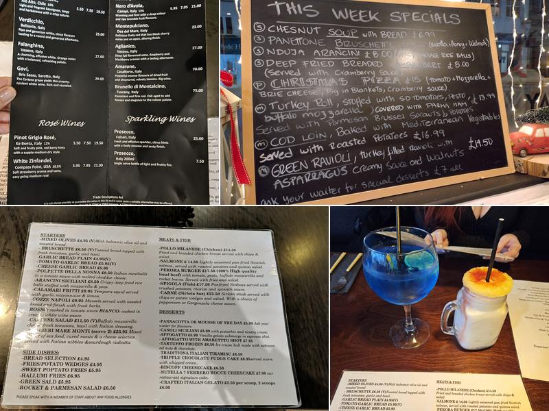 La Pekora Nera UK Menu