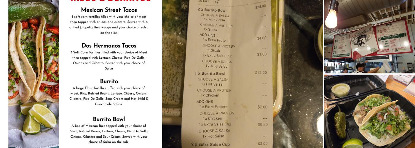 Dos Hermanos Menu