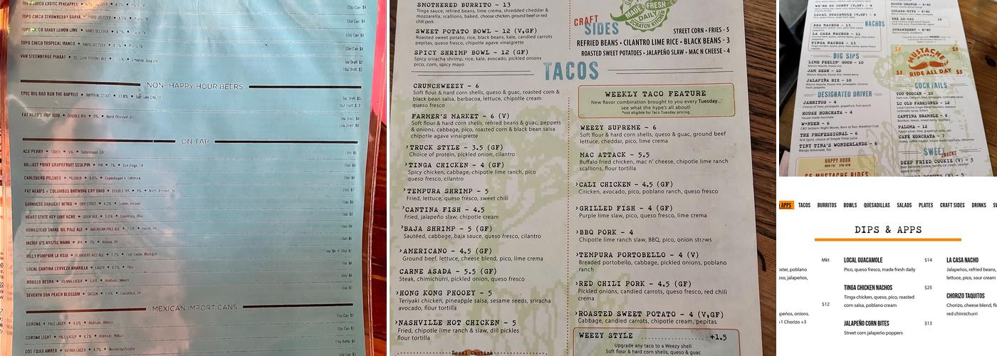 Local Cantina Brewery District Menu