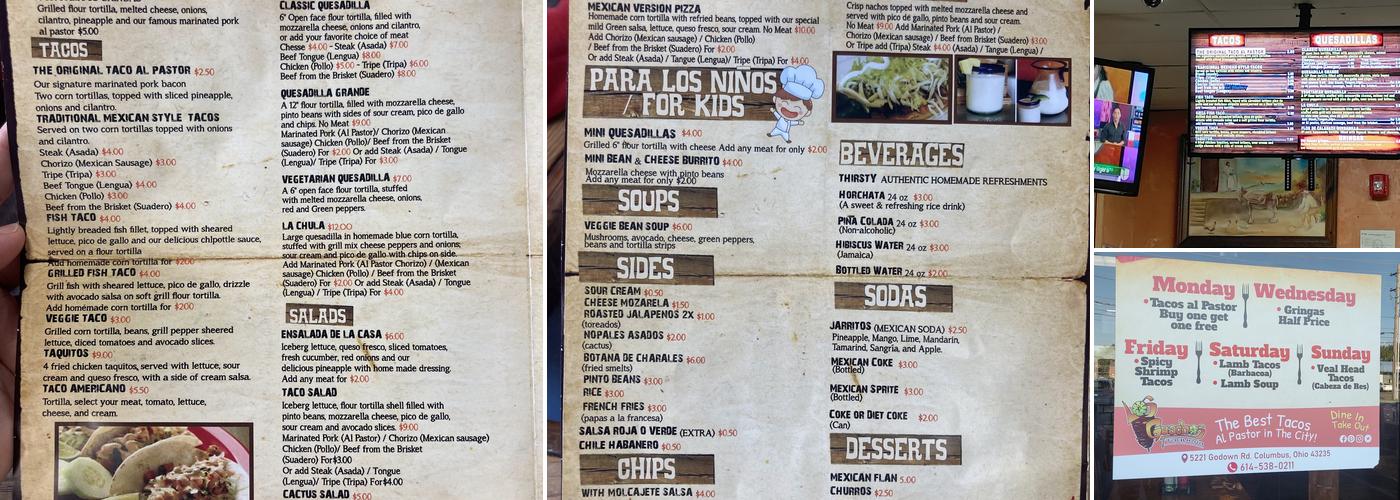 Los Guachos Menu