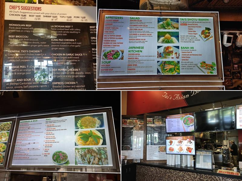 Tai's Asian Bistro & Sushi Menu