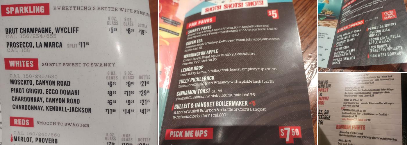 Smokey Bones Chesapeake Menu
