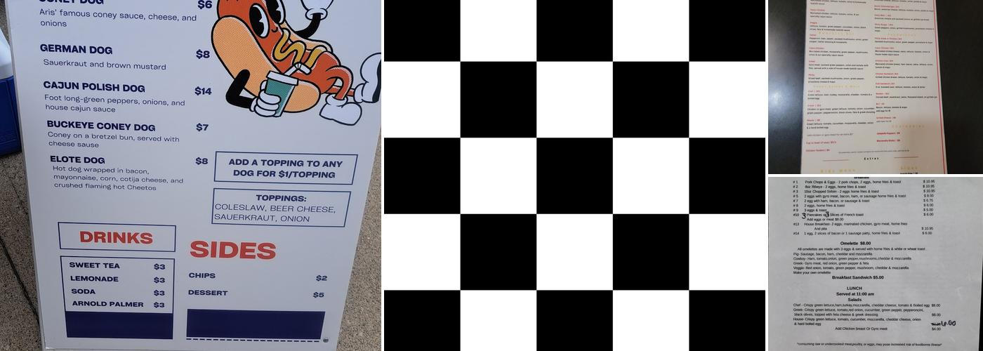 Ari's Diner Menu