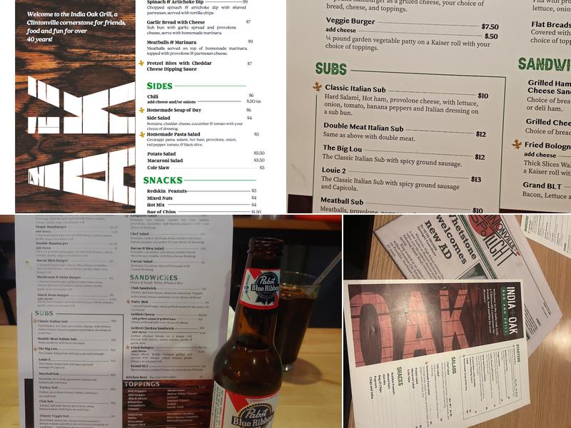 India Oak Grill Menu