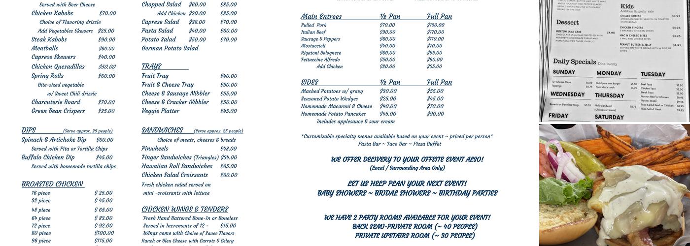 Cullom Knoll Menu