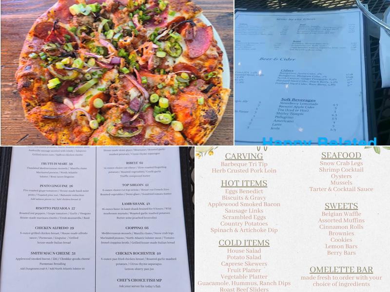 Smith Flat House Menu