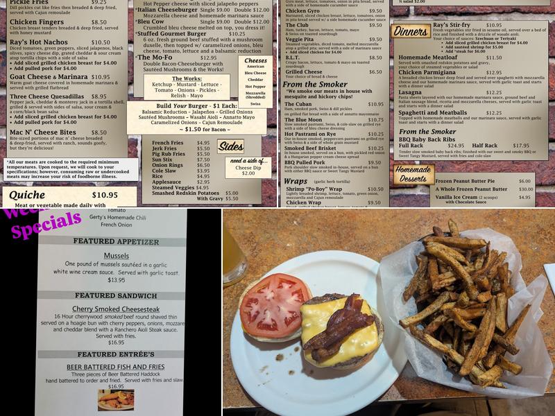 Ray’s Place Menu