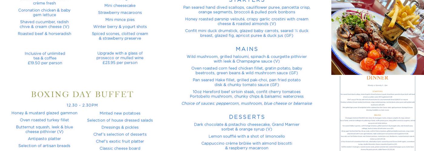 Aldwyn's at Ellerslie Menu