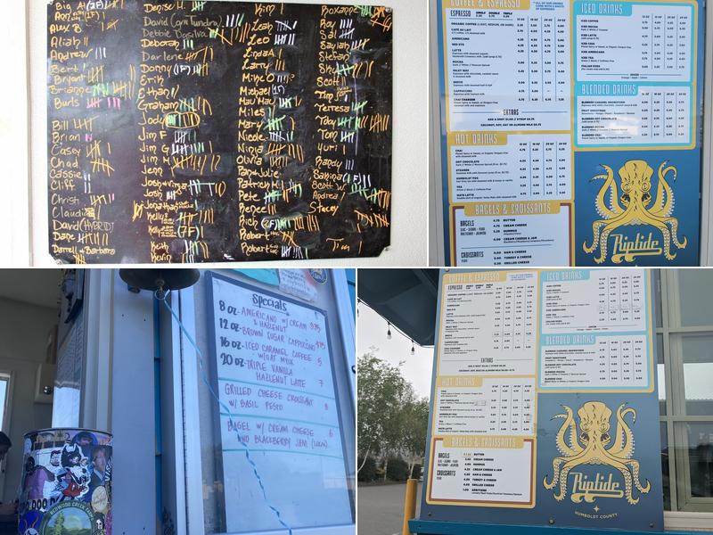 Riptide Cafe Menu