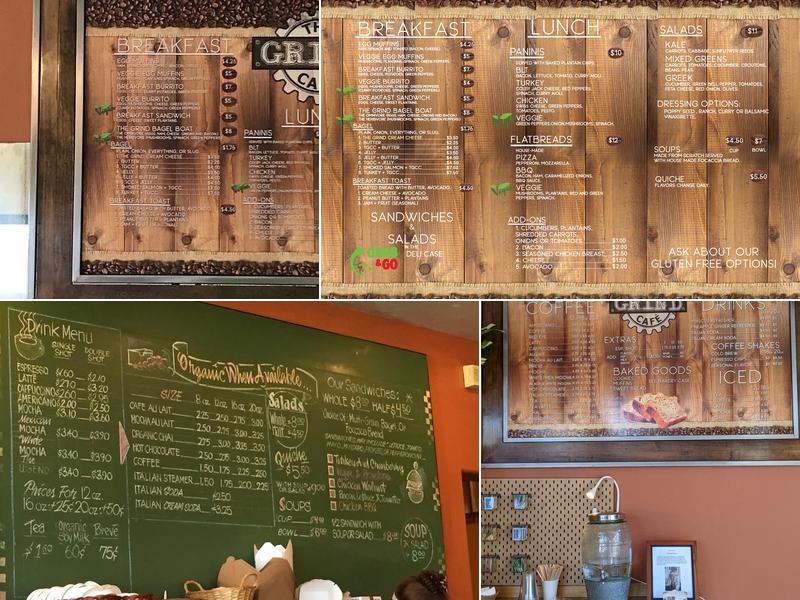 The Grind Cafe (Courthouse) Menu