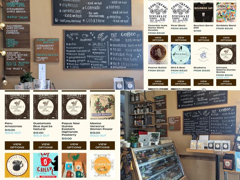 Scribbles Coffee Co Menu