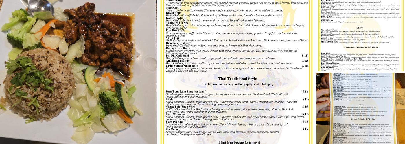 Bencharong Thai House Menu