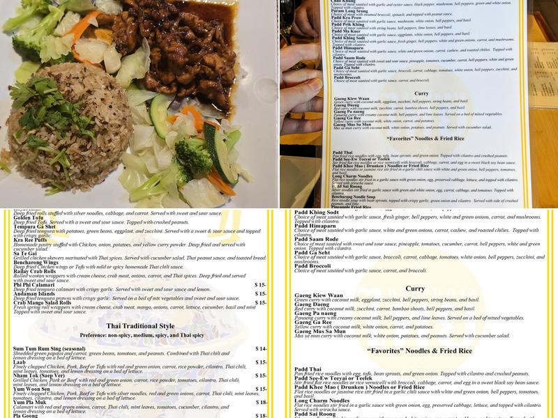 Bencharong Thai House Menu