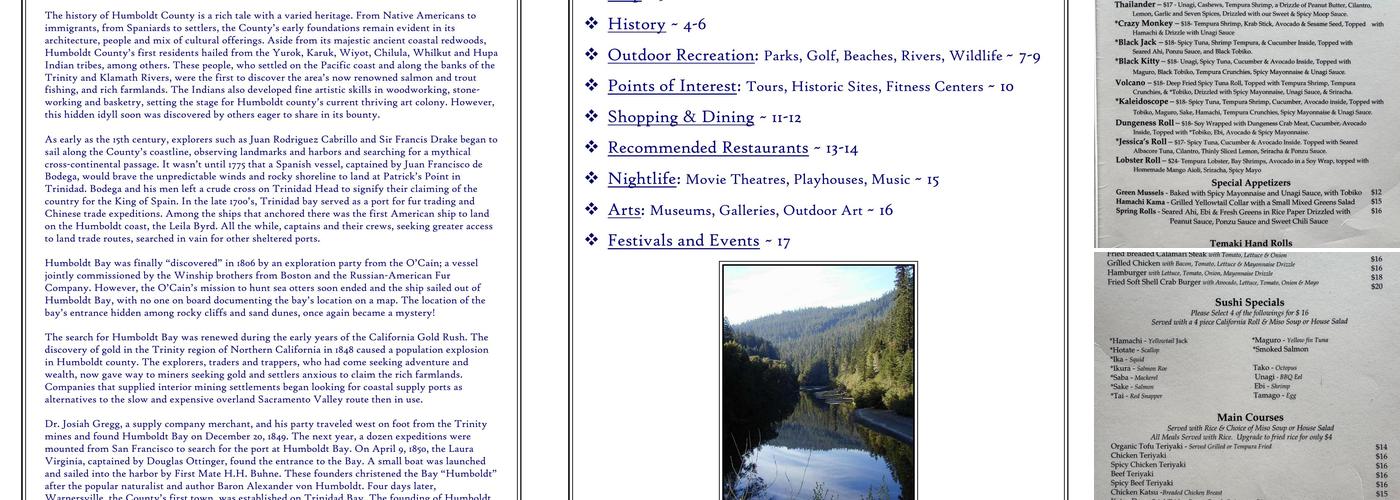 Bayfront Restaurant Menu