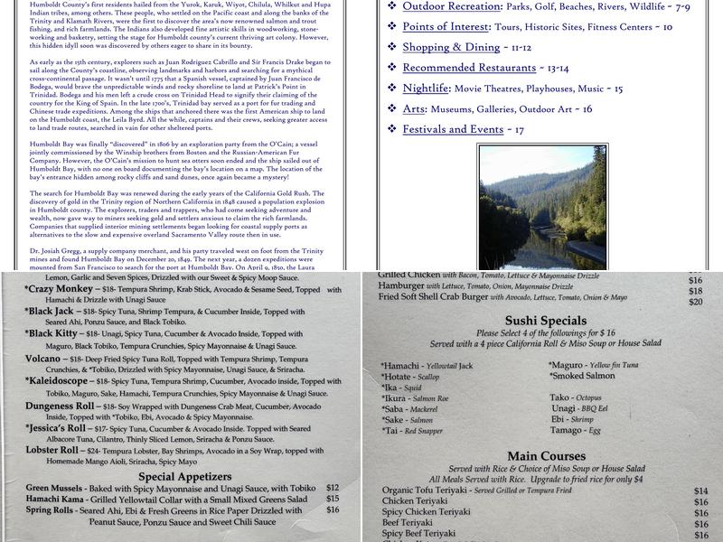 Bayfront Restaurant Menu