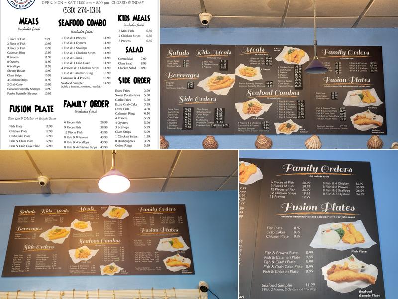 London's Best Fish & Chips Menu