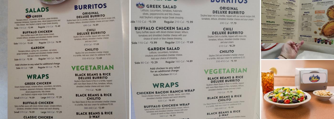 Skyline Chili Menu
