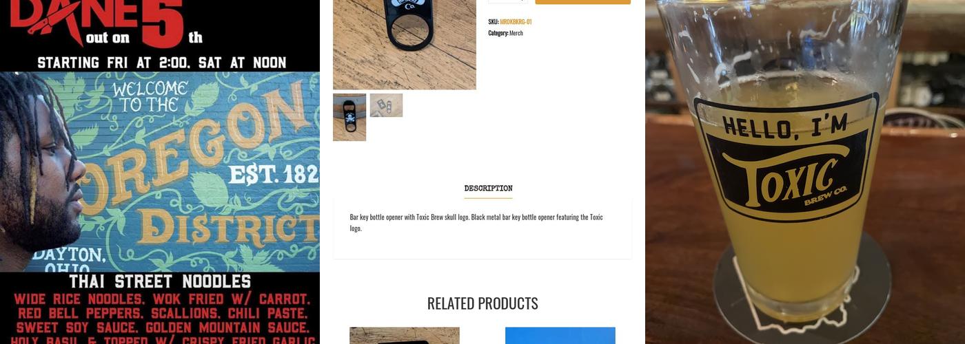 Toxic Brew Company Menu