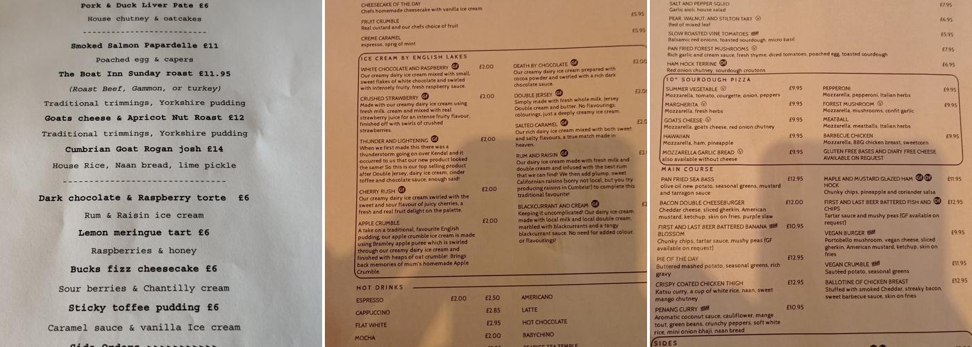 The Forest Bar and Kitchen Menu