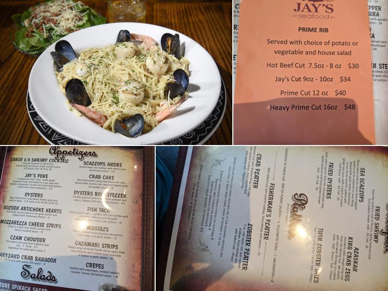 Jay's Seafood Menu