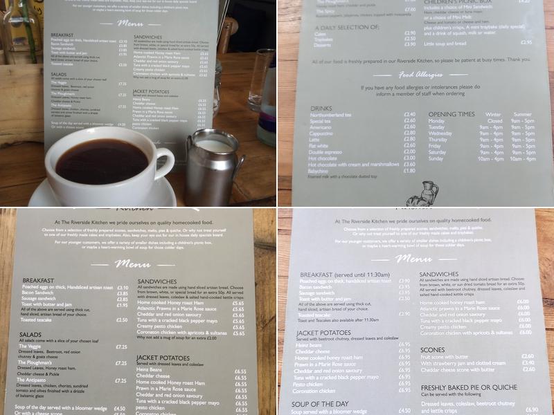 The Riverside Kitchen Menu