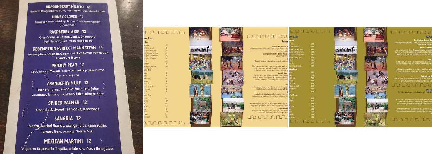 Great Karoo Marketplace Buffet Menu