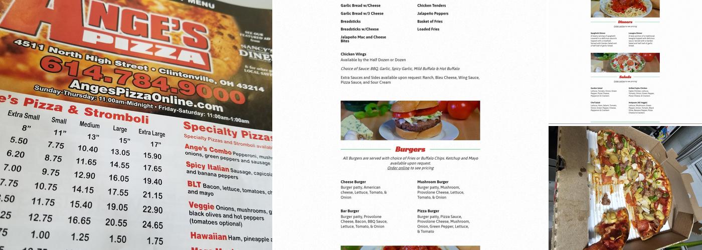 Ange's Pizza - Clintonville Menu