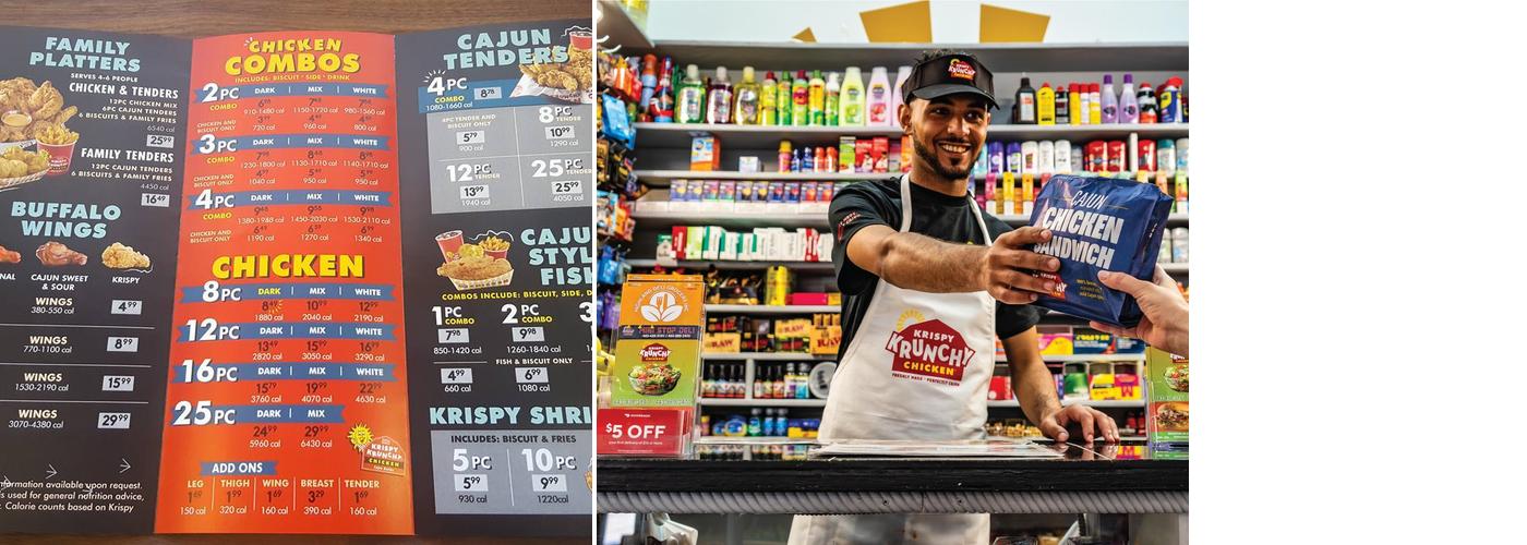 Krispy Krunchy Chicken Menu