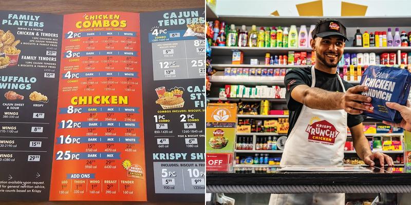 Krispy Krunchy Chicken Menu