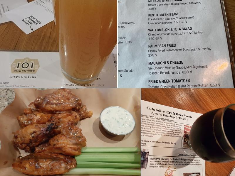 101 Craft Kitchen Menu