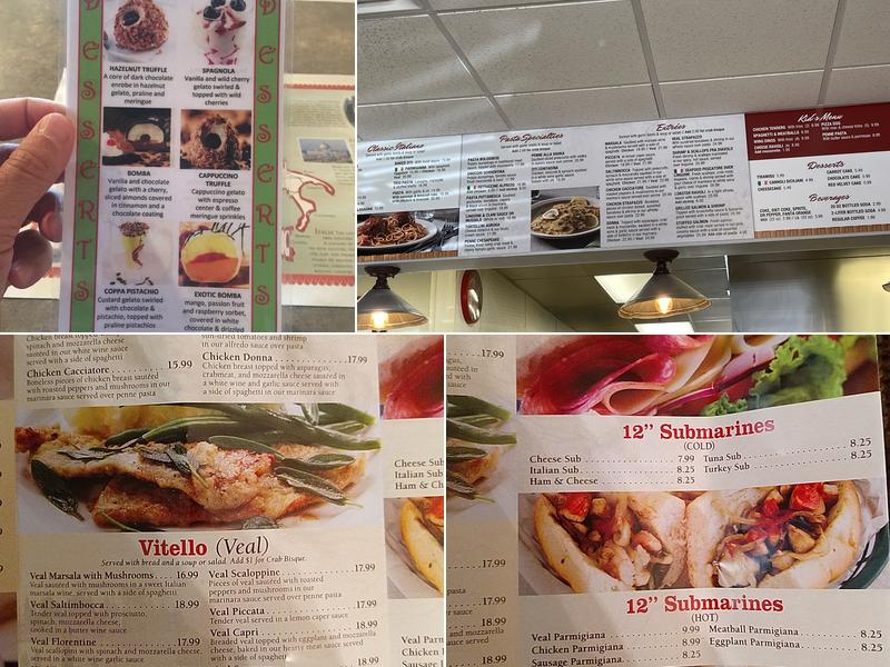 Ciao's Italian Grill & Pizzeria Menu