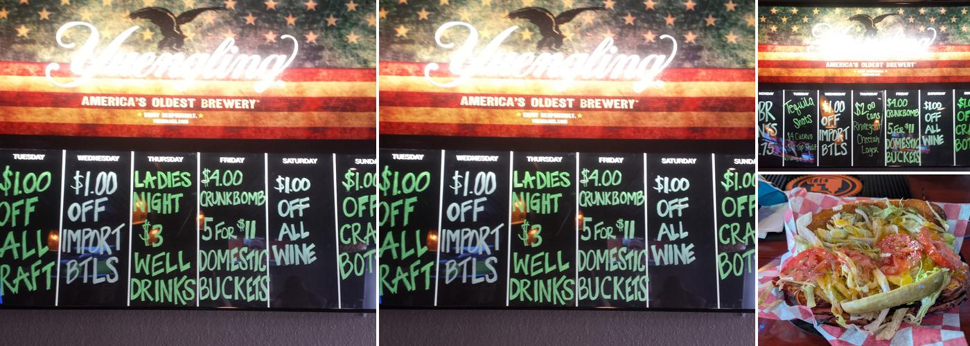 Donerick's Pub Menu