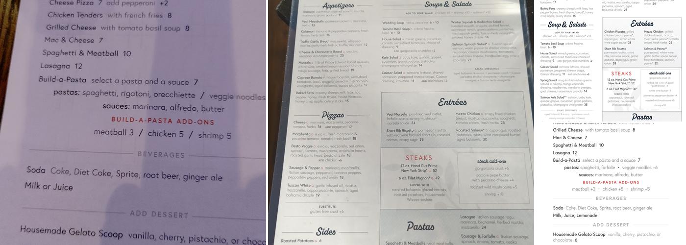 Mezzo Menu