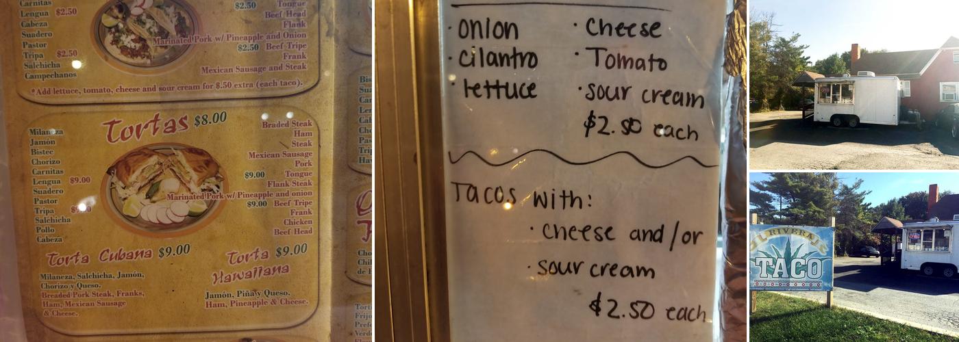 Rivera Taco Express Menu