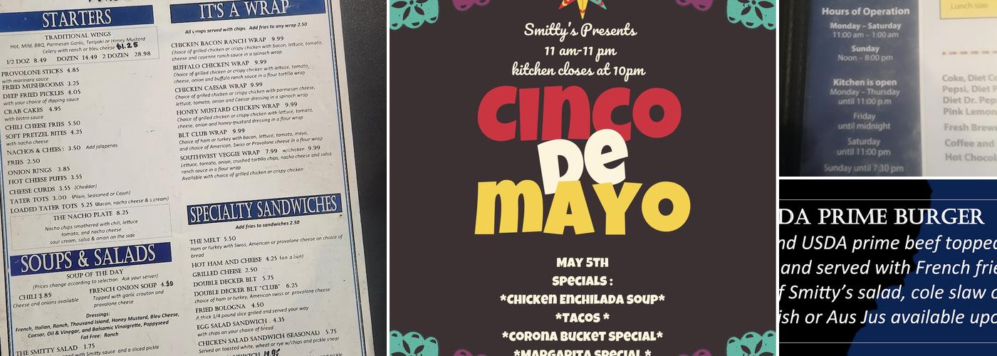 Smitty's Place - Elyria, OH Menu