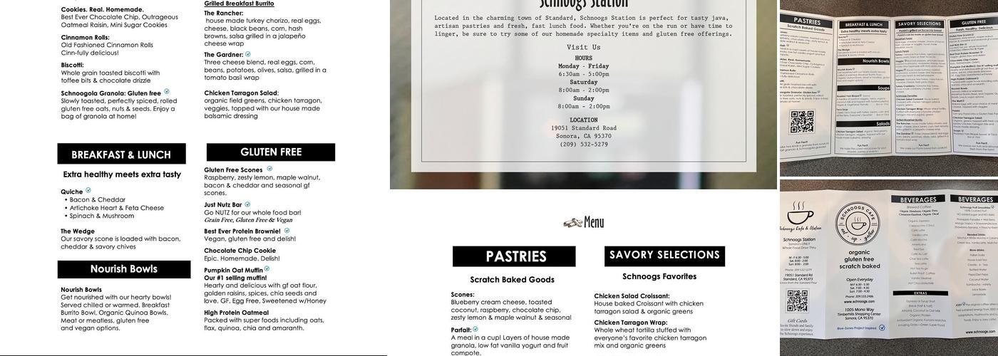 Schnoogs Café & Espresso Menu