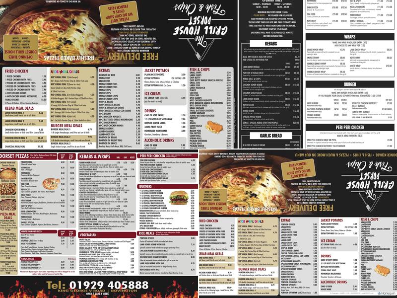 Dorset Grill House Fish & Chips Menu