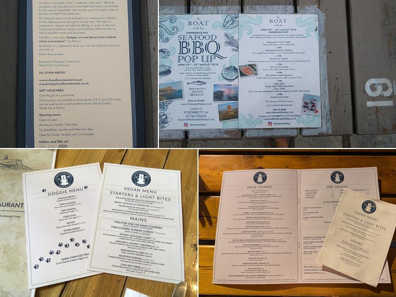 Clavells Restaurant Menu