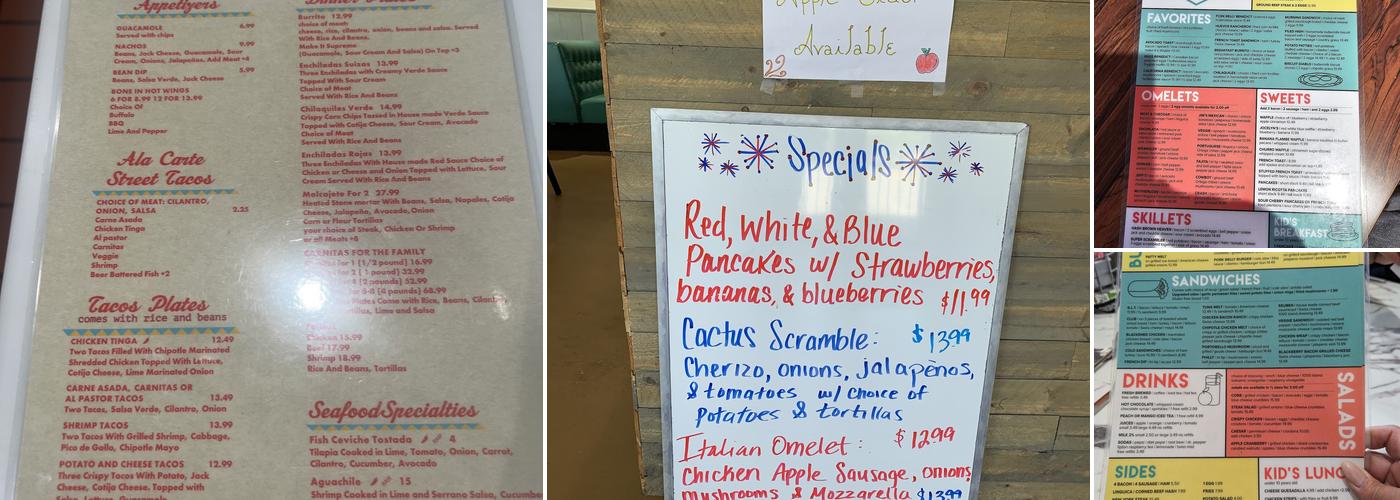 Mandy's Breakfast House Menu