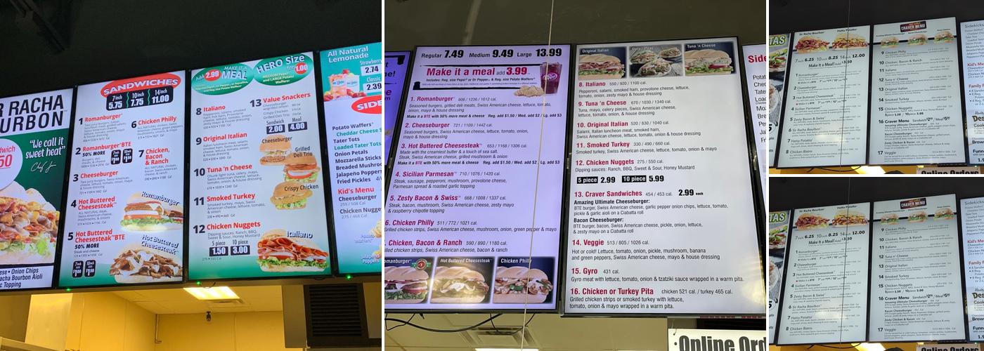 Mr. Hero Menu