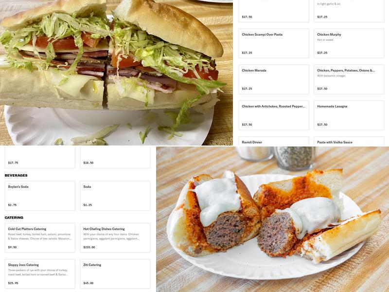 Pizza & Sandwich Barn Menu